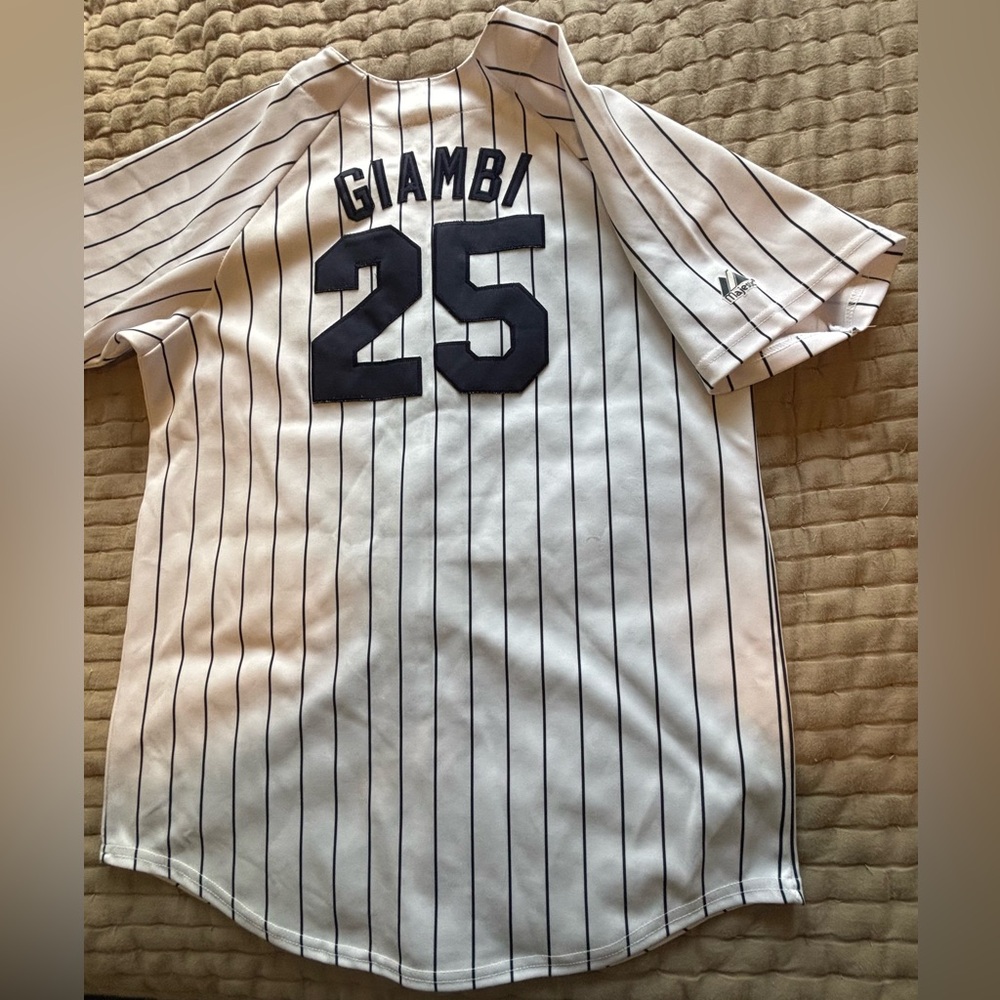 New York Yankees Jason Giambi Jersey Size Youth XL by Majestic